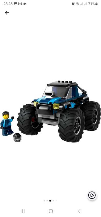 LEGO City - Monster truck albastru 60402, 148 piese, NOU, sigilat