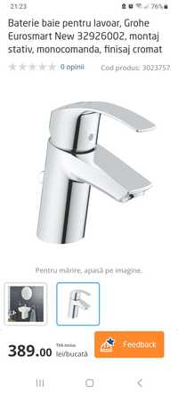 Vand baterie lavoar Grohe