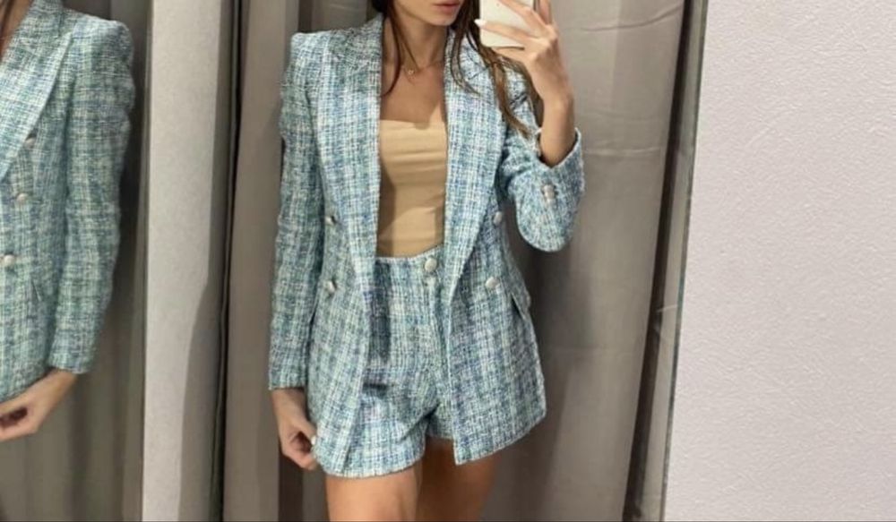 Костюм ZARA XS сако и панталонки