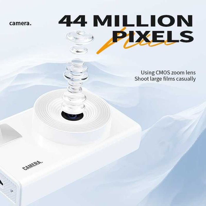 Нова Розова Камера за Деца 4K Видео, 48MP, 2.4" Екран и LED Осветление
