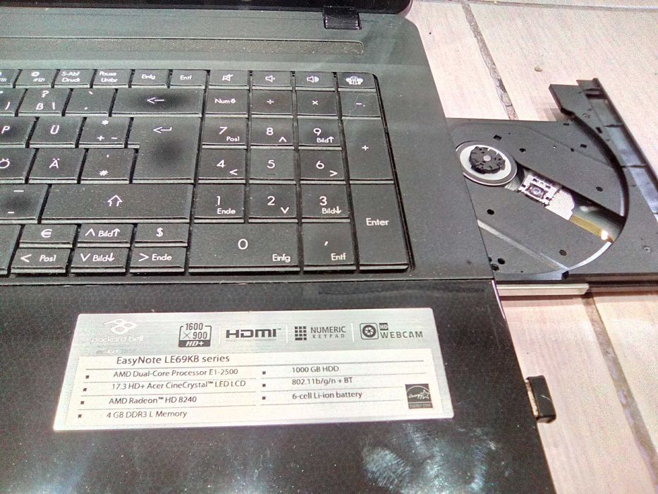 Лаптоп PACKARD BELL an acer brand EasyNote LE69KB series - 2 процесора