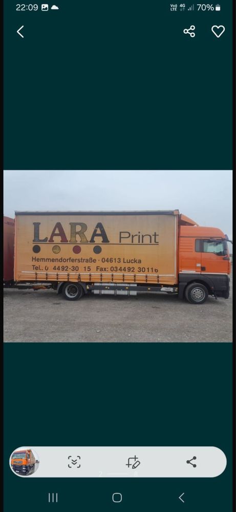 Camion tandem Ansamblu MAN