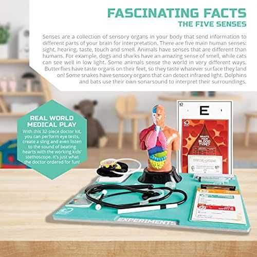 Нов Детски Лекарски Комплект 32 Части - Докторски Играчки STEM за деца