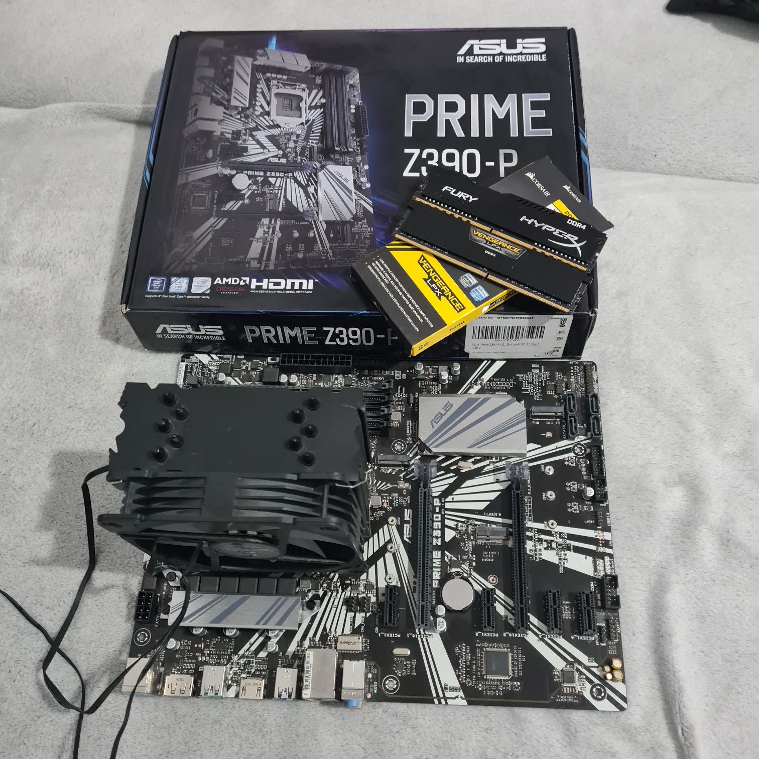 Nvida 3090, Asus Z390-P, Evga 750 gold, ssd 1TB, i3 9100F, 16GB ram