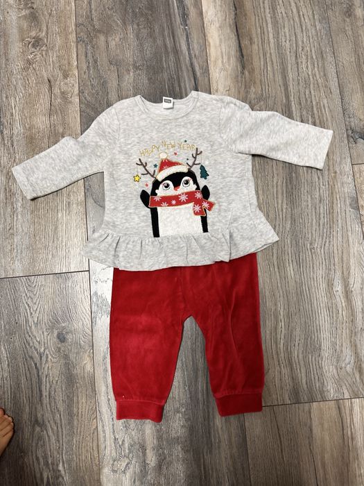 Зимни дрехи за бебе момиче 74-80