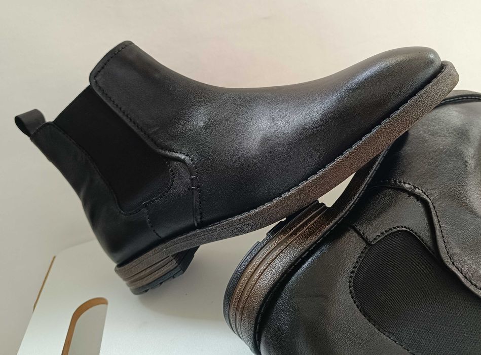 Ghete chelsea 42 plain toe Vera Pelle piele naturala moale