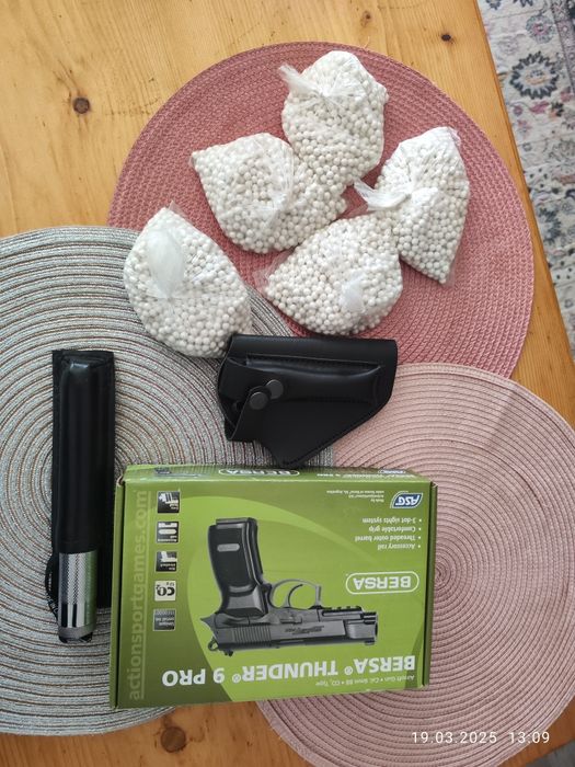 Pistol airsoft BERSA , 4,2 jouli modificat