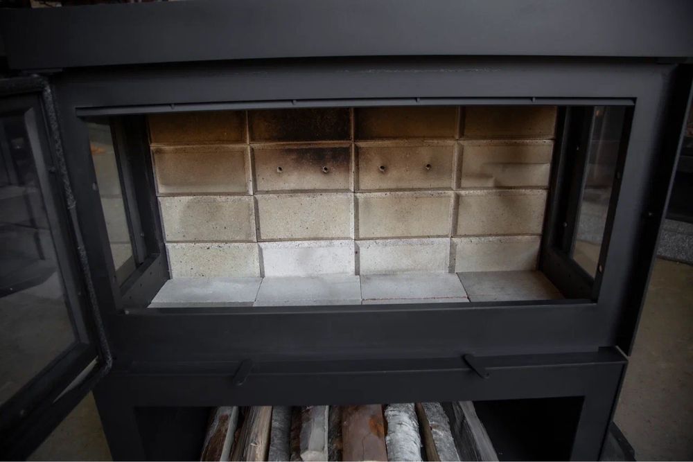 Камин “PRO-936P” в стиле минимализма,каминная топка,котёл,отопление