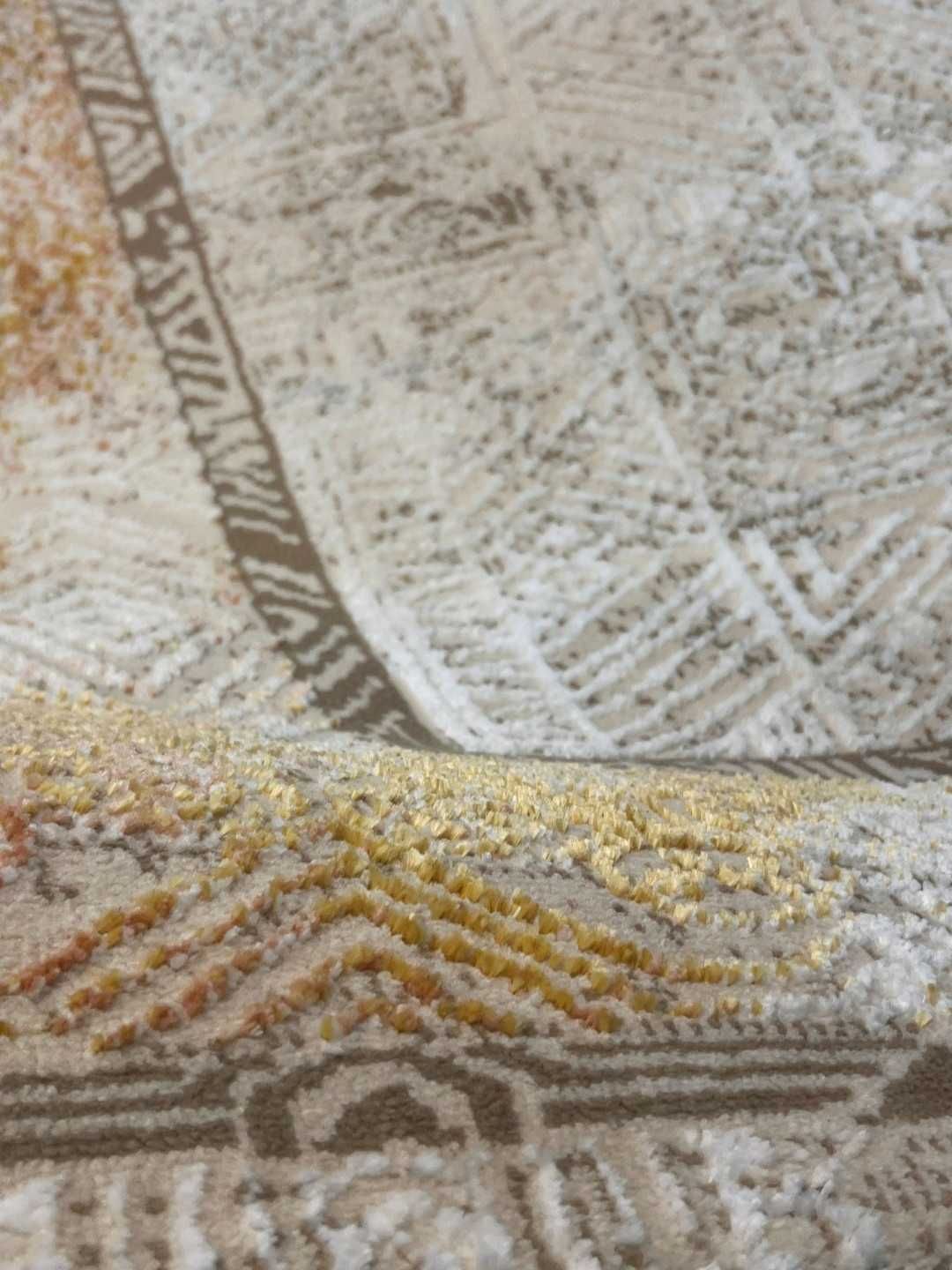 нов килим , Модерен дизайн, бежов цвят, 125x180 cm
