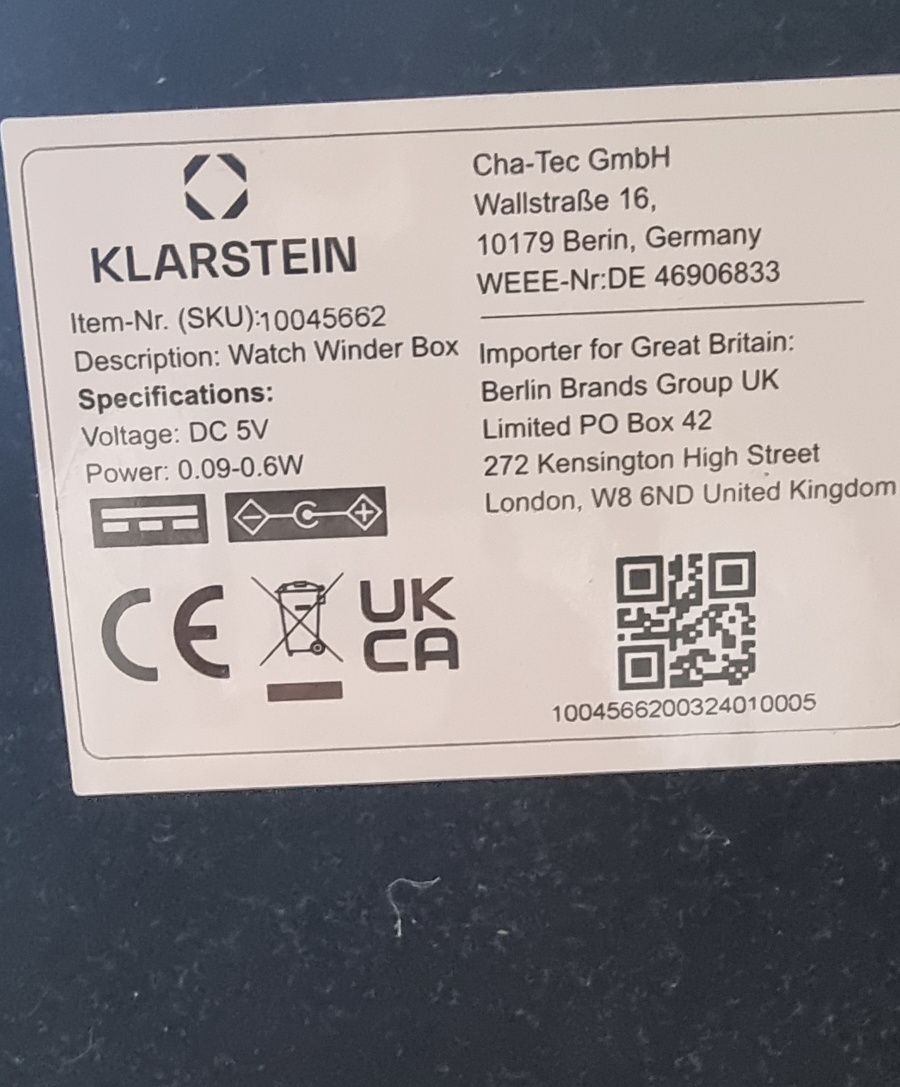 Навивател на часовници Sarthe 6 Klarstein