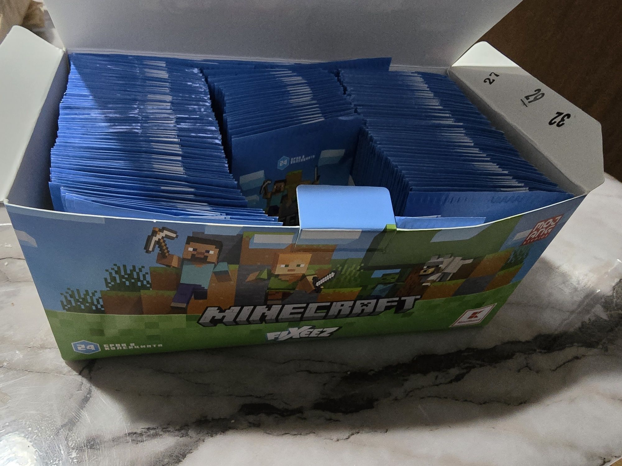 Пакетчета Minecraft Fixeez – нови! 246 броя – колекционерска серия