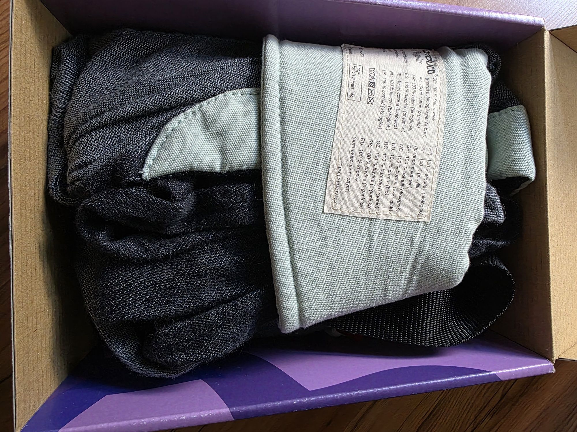 Manduca Twist Grey Mint хибридна ергономична раница за бебе