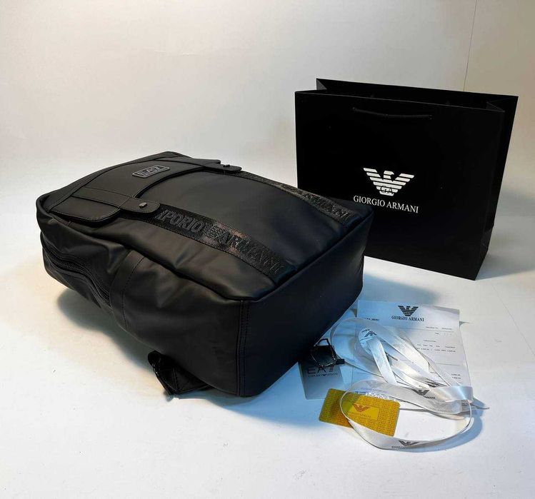 Emporio Armani Geantă rucsac, piele voiaj