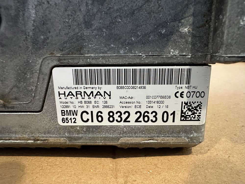Navigatie mare / NBT BMW Seria 5 7 F01 F02 F10 / F11 : LCI / Facelift