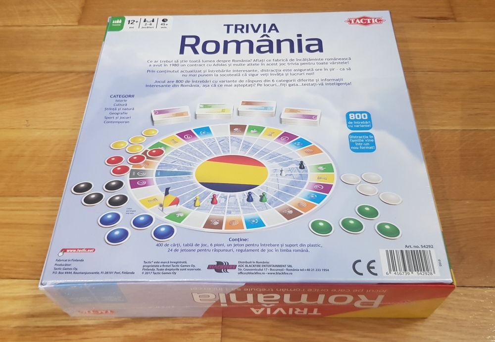 Joc SIGILAT Trivia Romania