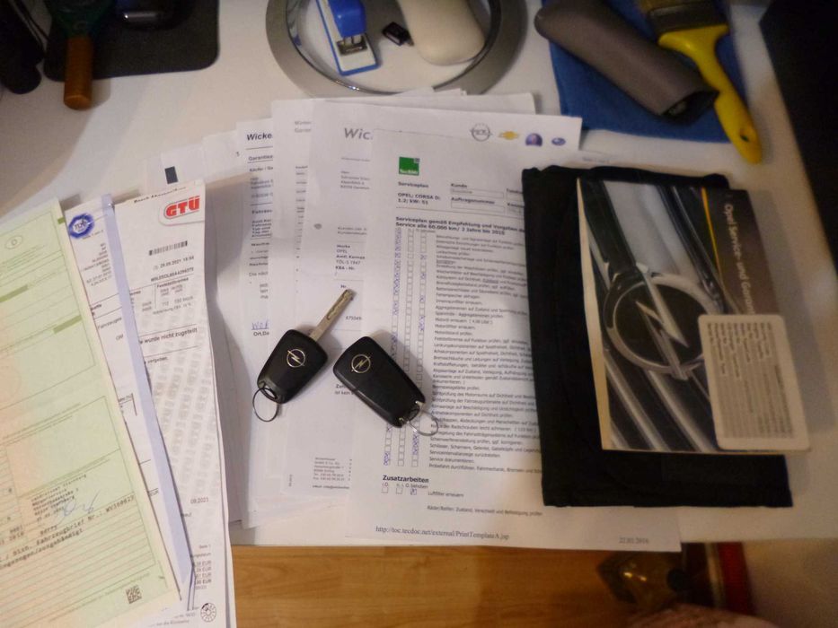 Opel Corsa Benzina euro 5, 136.700 km prov. Germania nr valabile