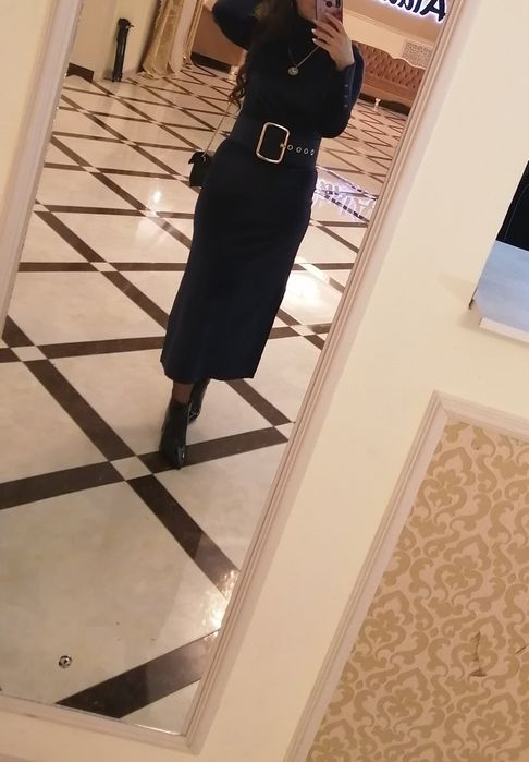 Велюровое платье