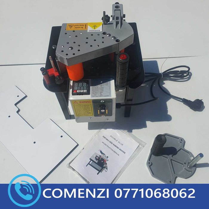 Aparat de aplicat cant ABS cu dubla adezivare portabil