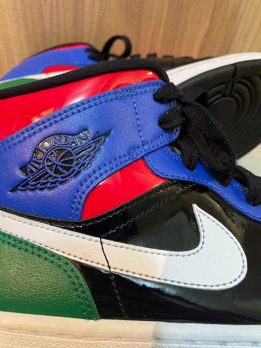 nike AIR JORDAN 1 mid SE retro multicolor дамски,женски кецове ном. 40