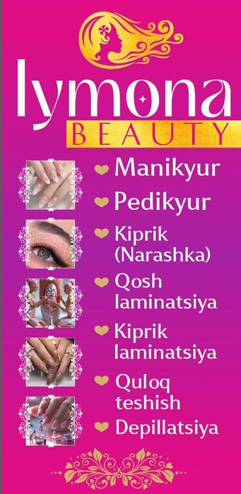 Manikur Pedikur Depillatsiya Narashka Kipirikchi ishga olamiz