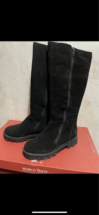 Сапоги замша натуральное