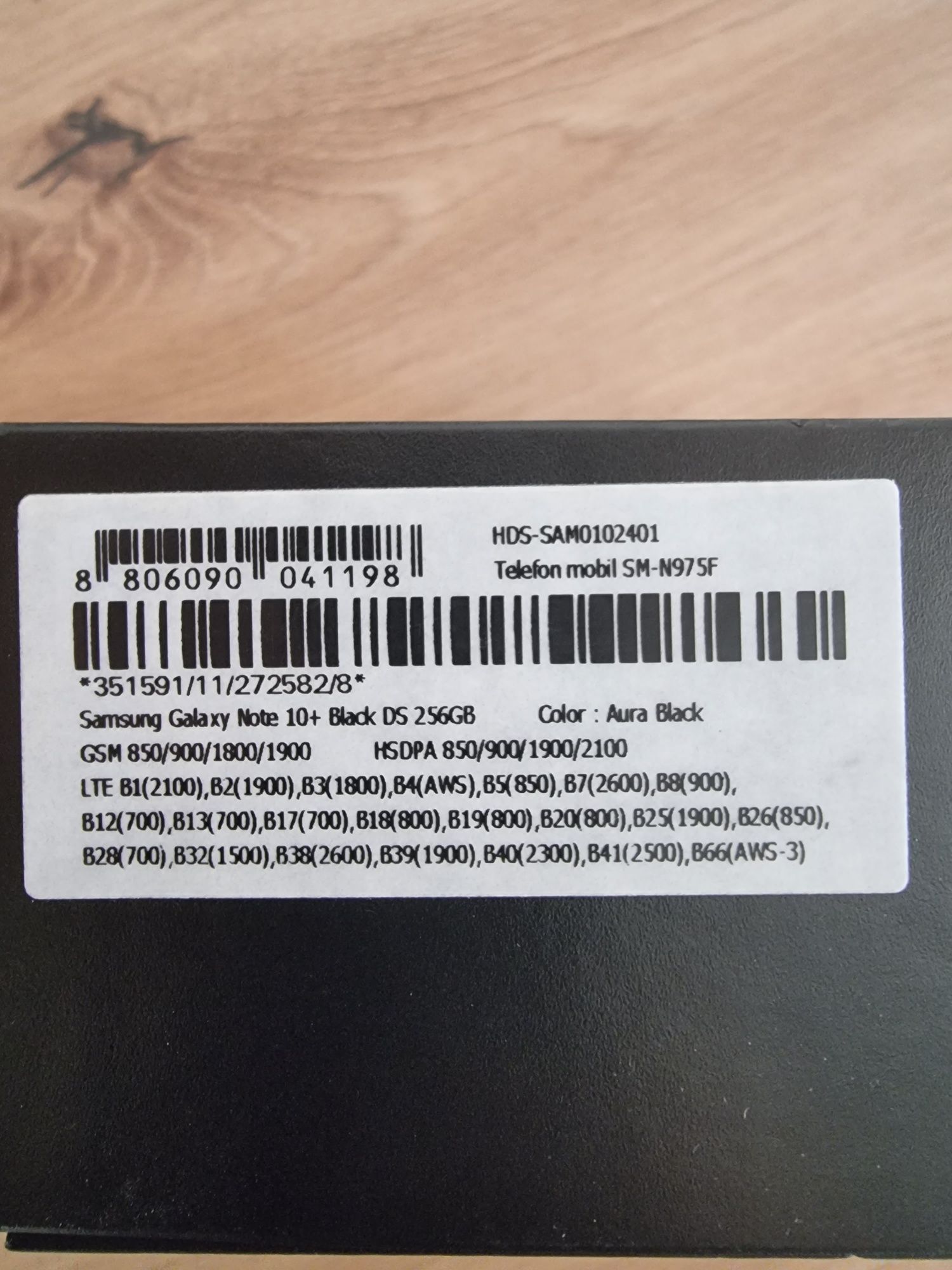 Vand Samsung Galaxy Note 10 Plus 256 GB