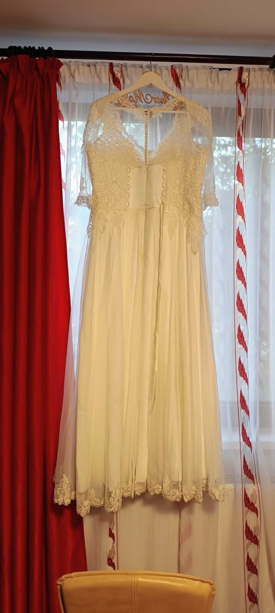 Rochie de mireasa + voal - ocazie