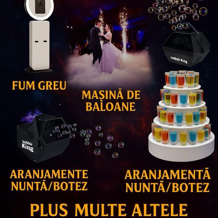 Cabina foto/fum greu/baloane cu fum