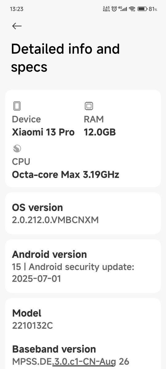 Xiaomi 13 pro China