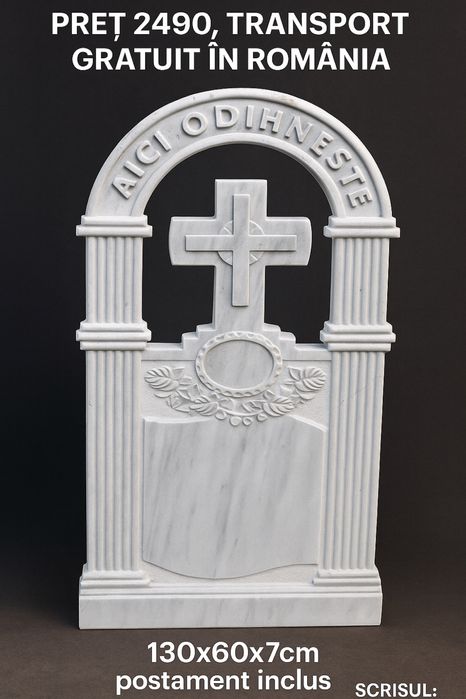 Monumente funerare, Transport gratuit oriunde in Romania