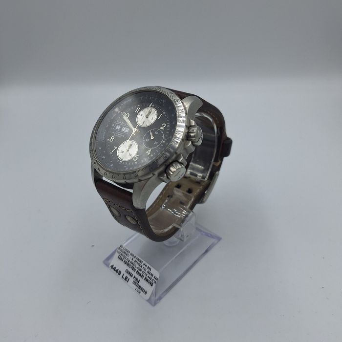 Ceas Hamilton khaki xwind Curea piele factura garanție #27250