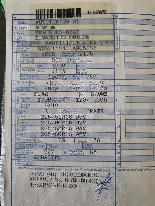 Mercedes-Benz W211 E200 Automat / eventual schimb