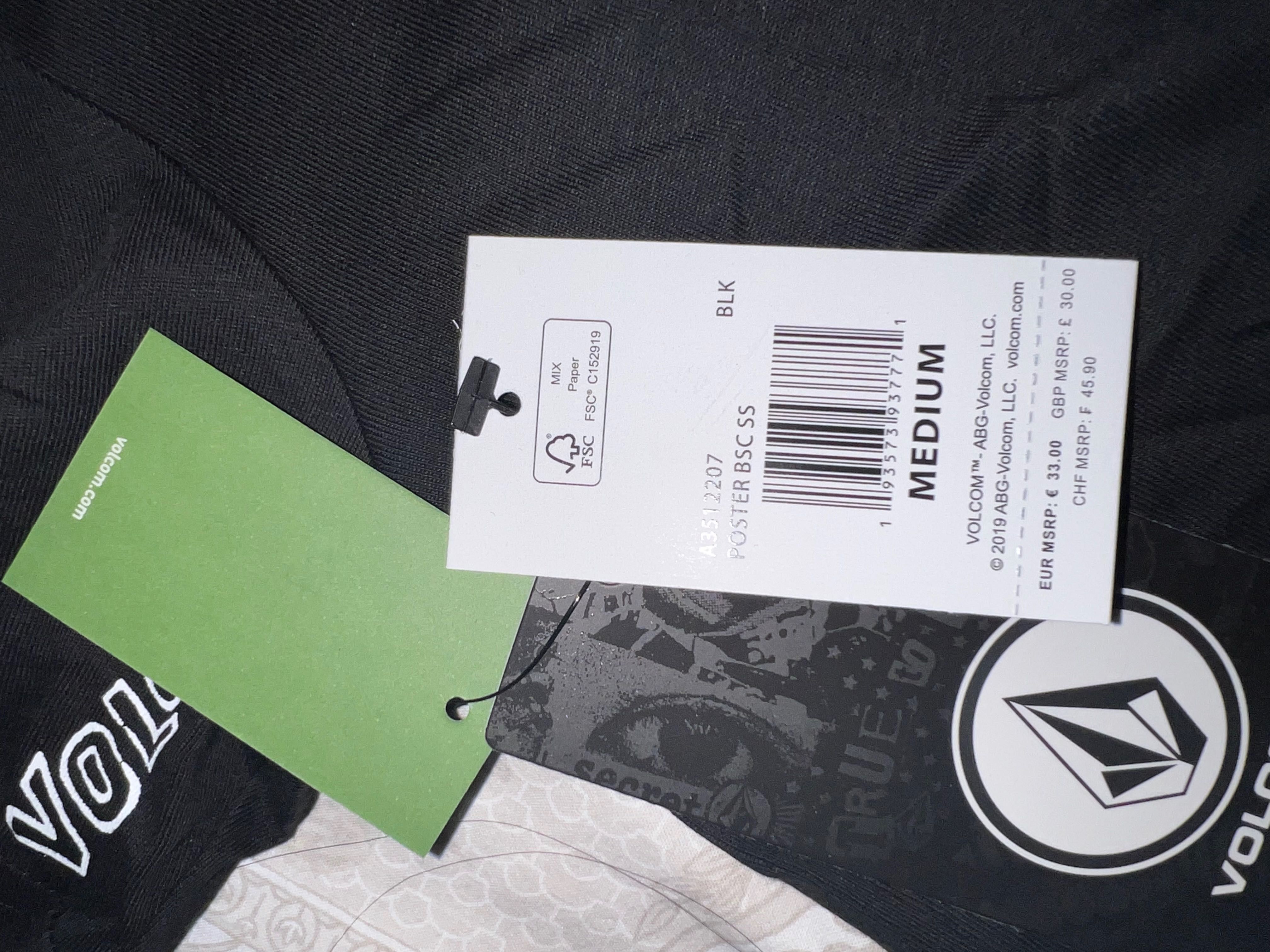 Черна мъжка тениска VOLCOM
