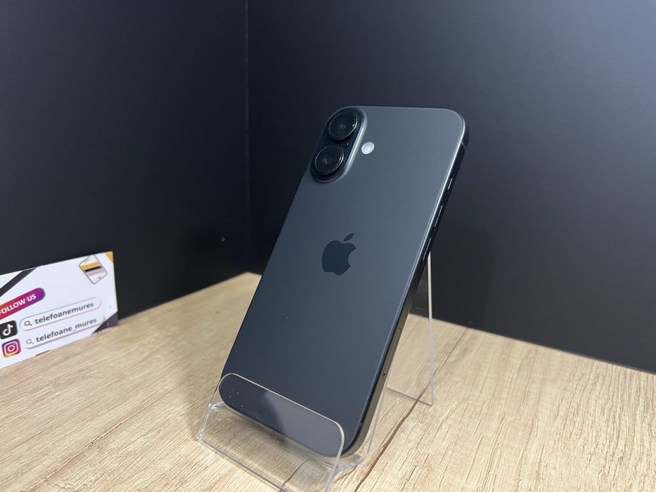 Iphone 16 128Gb Black 3 ani garanție, Telefoane Mureș