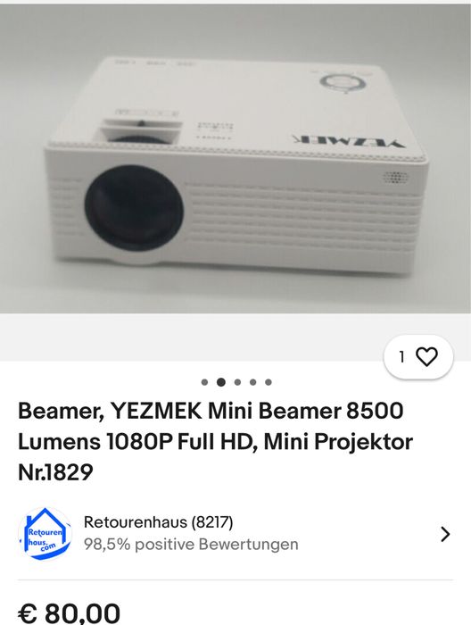 Videoproiector yezmek