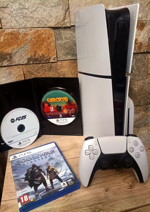 Ps5/PlayStation 5 Slim Disc Edition 1TB SSD cu peste 10 jocuri