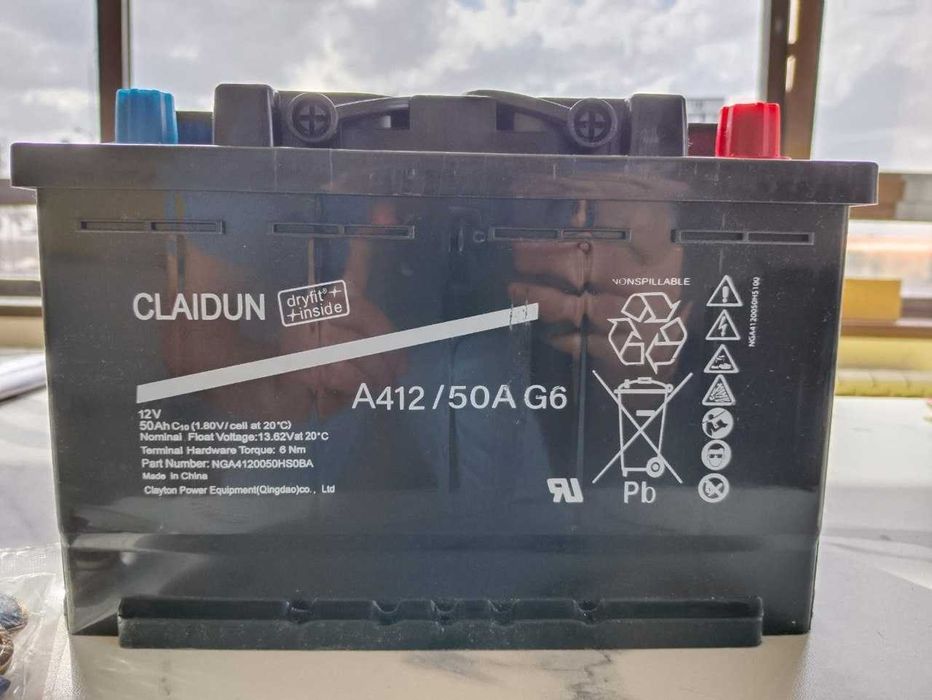 Аккумуляторная батарея 12V50Ah A412/50 G6, Sonnenschein A412/50