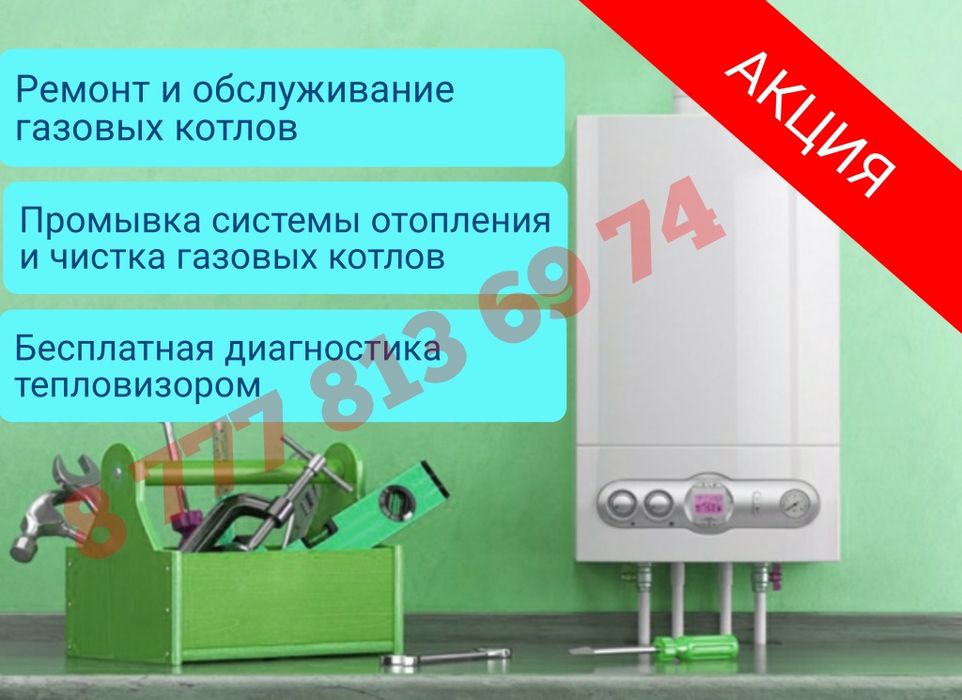 Чистка, ремонт, обслуживание газовых котлов