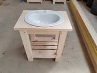 Mobilier baie  brad  masiv