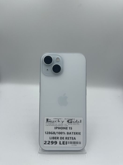 Iphone 15 128GB / 100% Bat (45C) #47250