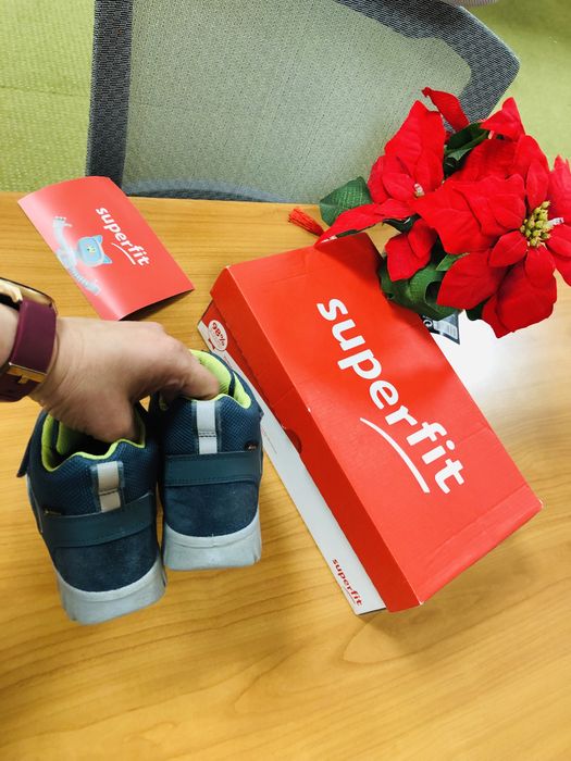 Ghete baia SUPERFIT-marimea 30,inter19,5cm,piel,Gorex, Salomon,Geox