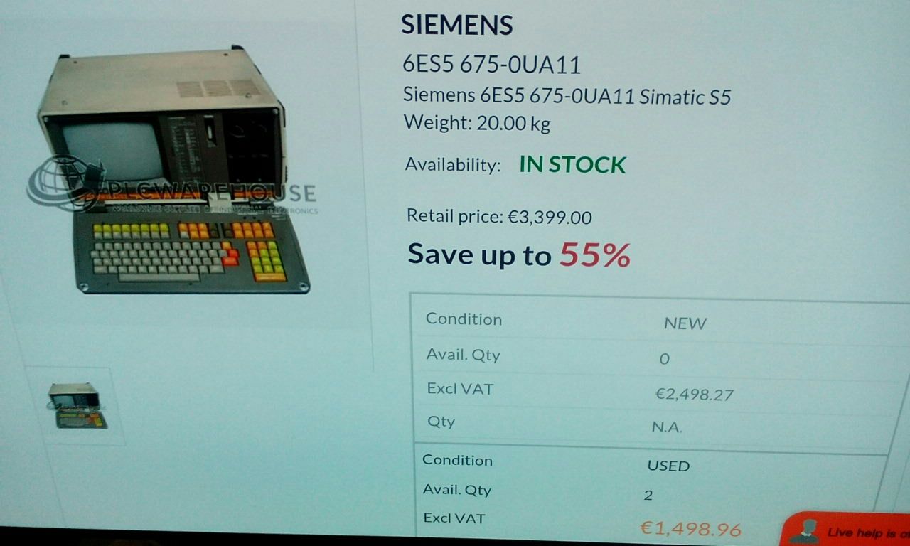 Компютър siemens simatic s5 pg675