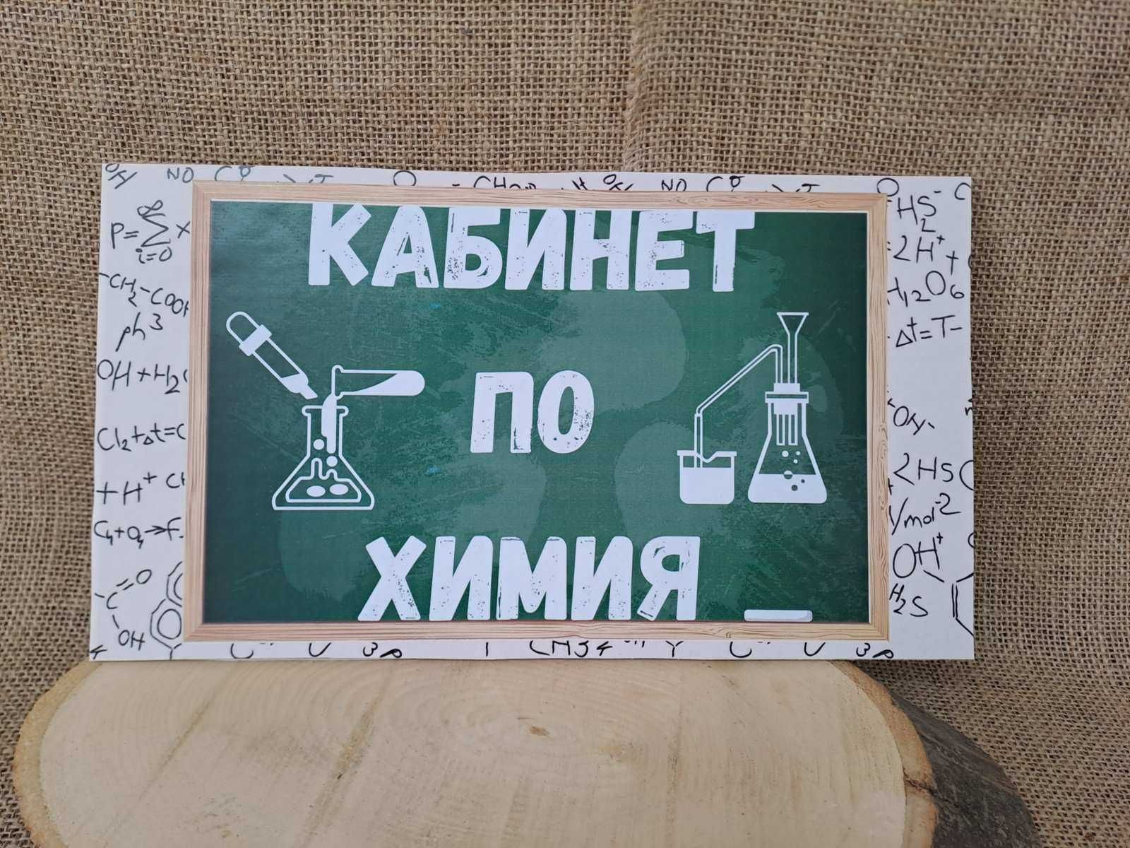 Цветни табели за УЧИЛИЩЕ, кабинети, за врата