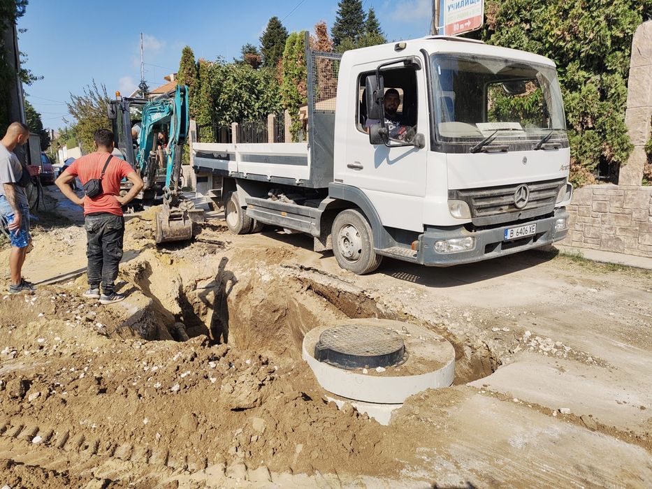 Услуги с багер и самосвал