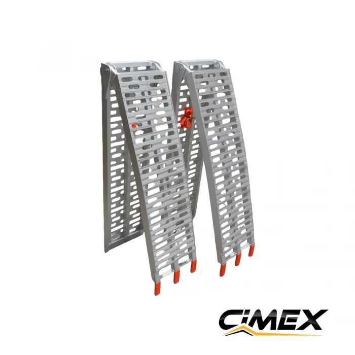 Aлуминиева рампа 680 кг к-кт 2 части, сгъваема, 223Х28 см