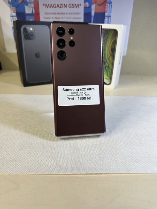 Samsung s22 ultra / 128 gb / Garantie / folie sticla cadou