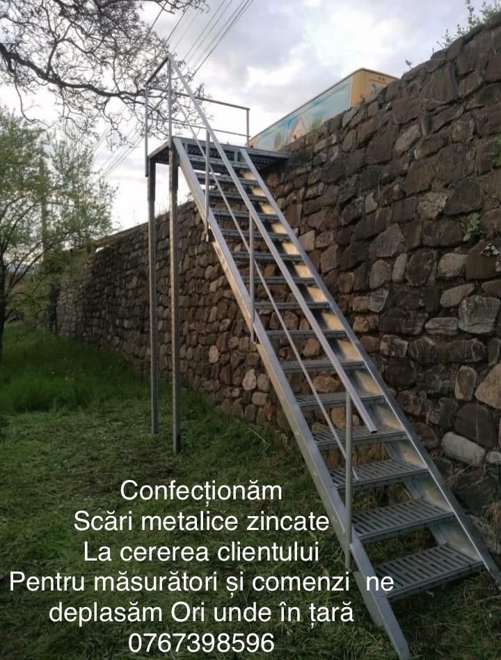 Scara metalica zincata pt exterior