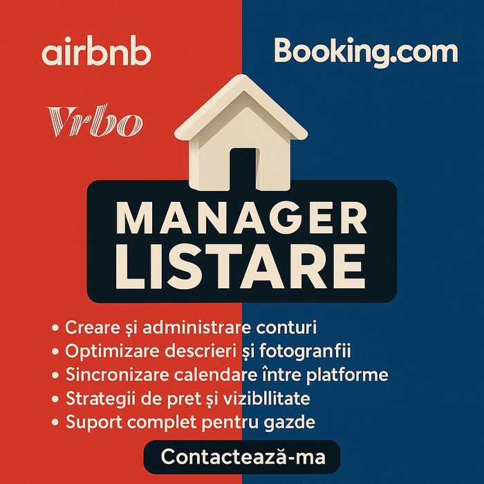 Manager Optimizare Listare Airbnb/Booking - Propriety Management