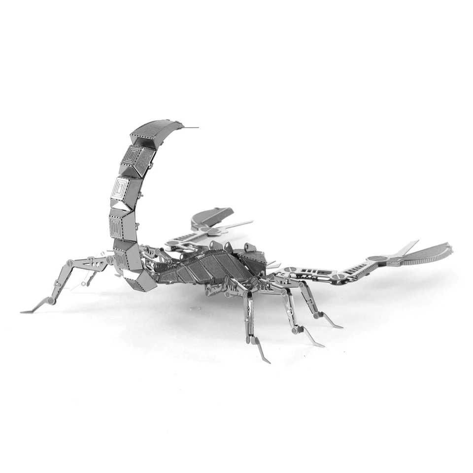 Puzzle 3D metalic: Scorpion. De colecție. Nu se desface după montaj.