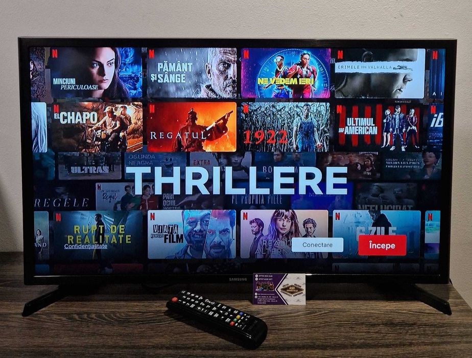 LED Samsung Smart TV Model 32J5200, 80cm negru Full HD